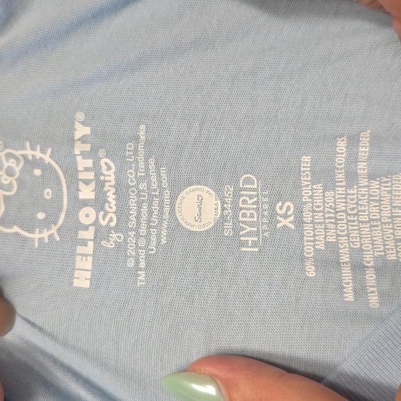 Hello Kitty Tennis Striped Sleeve Tee Shirt XS - Picture 5 of 6